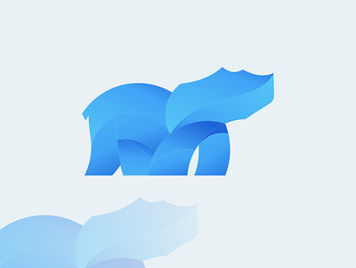blu bear app branding full colour illustrasi logo logodesign mascotlogo web