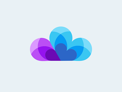 cloud logo app branding full colour illustrasi illustration logo logodesign minimal typography