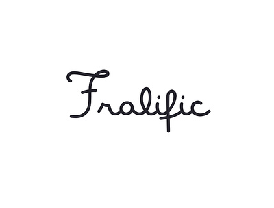 Fralific branding design logo minimal