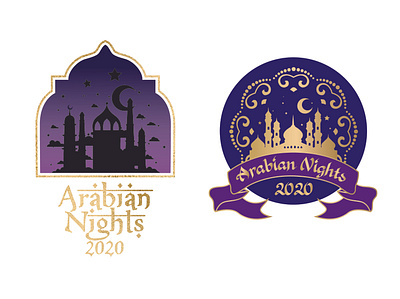 Arabian Nights Kids Dance Recital design illustration logo typography