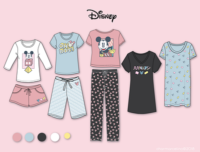 Mickey Sleepwear design fashion design illustration mickey mouse sleepwear