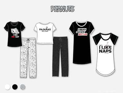 Peanuts Sleepwear fashion fashion design illustration peanuts sleepwear snoopy