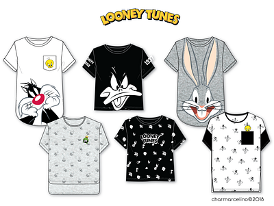 Looney Tunes Tees branding fashion fashion design illustration looney tunes tshirt design