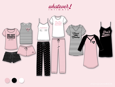 Sleepwear Collection design fashion design illustration sleepwear