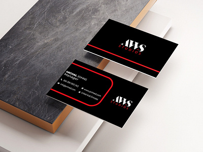 Black & Red Business Card Design