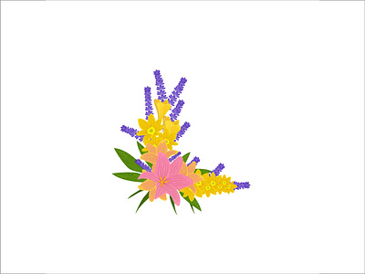 Floral Design, colorful Flowers illustration Vector. colorful