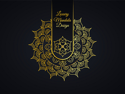 Luxury Mandala Design Pattern artwork. invitation