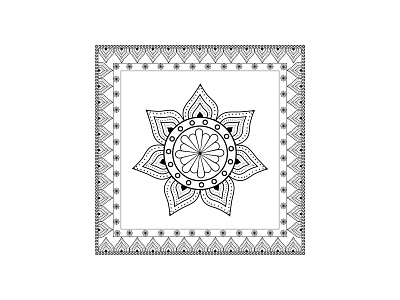 Mandala Design Pattern artwork invitatio