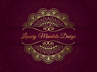 Luxury Mandala Design Pattern artwork invitation