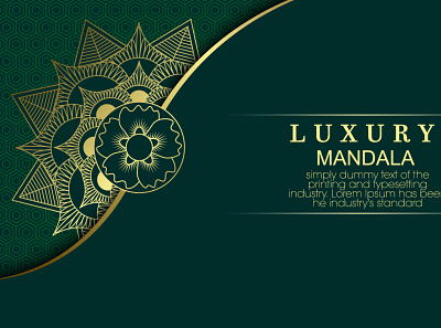 Luxury Mandala Design Pattern artwork. invitation