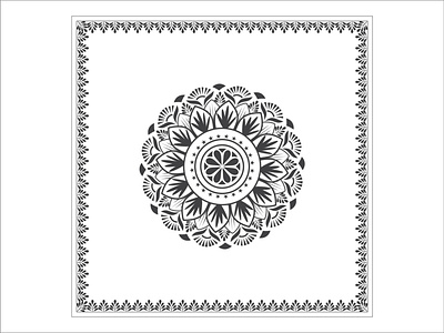 Luxury Mandala Design Pattern artwork invitation