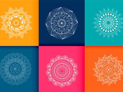 Color Mandala Design Pattern artwork artwork