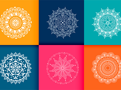 Color Mandala Design Pattern artwork artwork