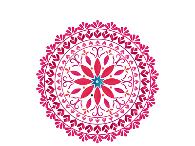 Colorful Mandala Design Pattern artwork