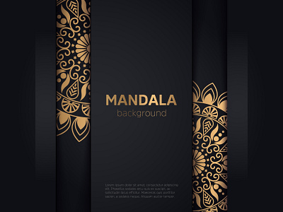 Luxury Colorful Mandala Design Pattern artwork card