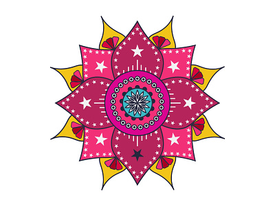 Colorful mandala Design colorful