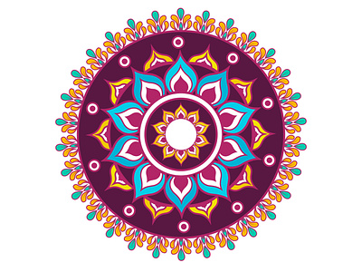 Luxury colorful mandala Design