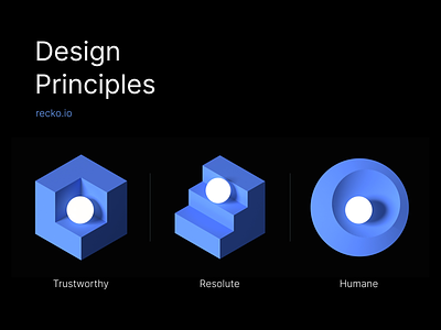 Design Principles 3d branding design geometric icon illustration minimal principles product shapes