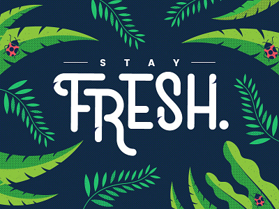 Stay Fresh bug foliage forest fresh green leaf quotes