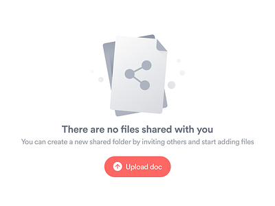 Empty state 02 emptystate file file sharing share ui web