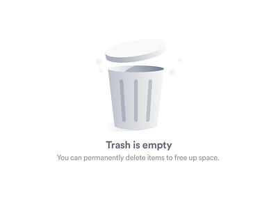 Empty state 03 delete emptystate illustration trash ui uiux web