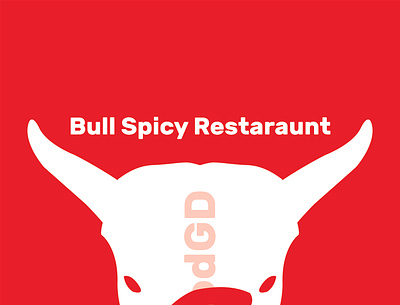 Bull Spicy Restaurant branding bull design flat food graphic design icon illustration logo responsive design restaurant spice