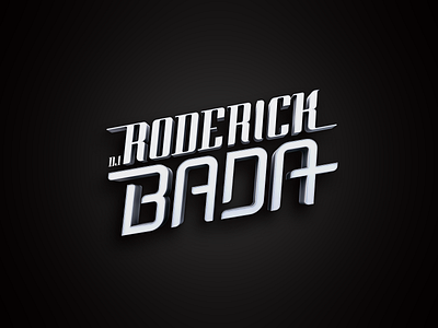 Dj Roderick Bada 3d bada brand creative dance deejay dj house iloco lettering logo logotype monogram music roderick sound type