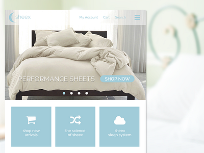 Sheex.com redesign advertising branding rebrand redesign responsive web website