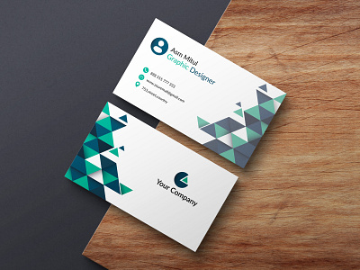 Abstract Corporate Business Card Design abstract design branding business card design corporate design design graphic design minimal