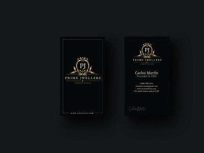 Luxurious Black & Golden Business Card Design branding business card design creative design design industrial design luxurious