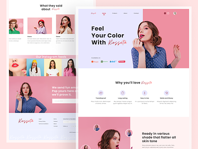 Rosseta - Makeup Landing Page