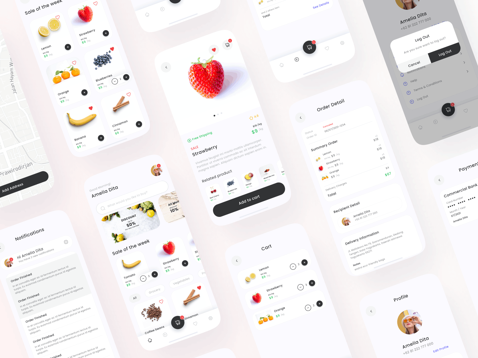 Grocery Shopping App - Full UI Kit