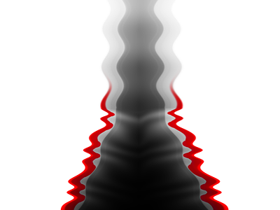 volcano design shade simple wave