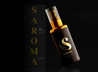 Saroma Fragrance branding design graphic design logo