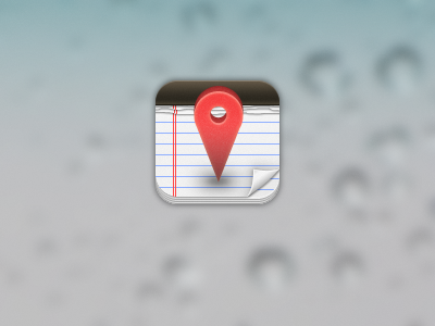 App Icon app app icon coaches loupe icon iphone paper red