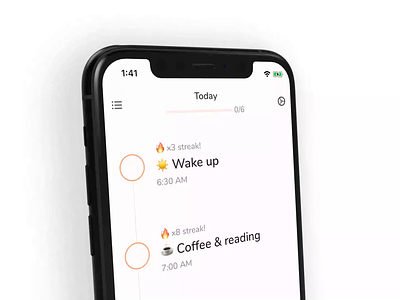 Carpe - Seize the day animation app ios iphone swiftui ui