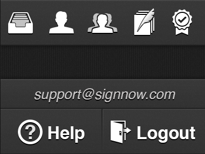 SignNow: Sidebar Menu icons ios iphone menu sidebar