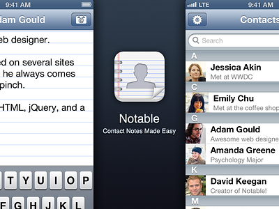 Notable - Contact Notes Made Easy