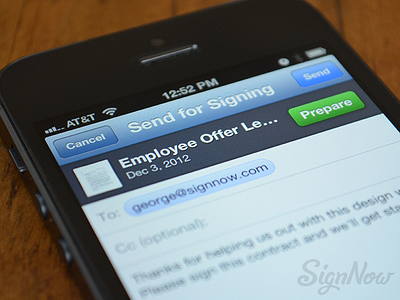 SignNow - Send For Signing email ios iphone send signnow
