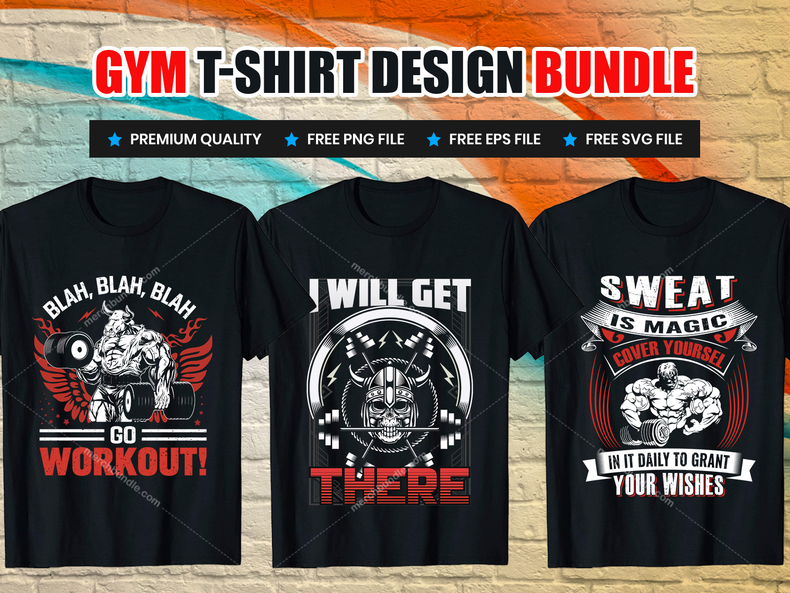 Gym T Shirt Design Bundle by Merch Bundle on Dribbble