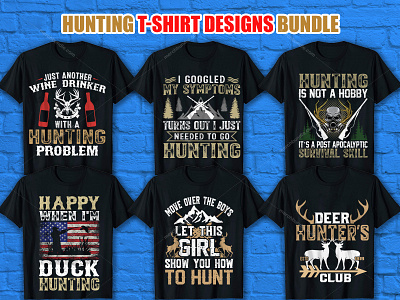 Hunting T Shirt Design Bundle