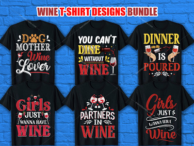 Wine T Shirt Design Bundle