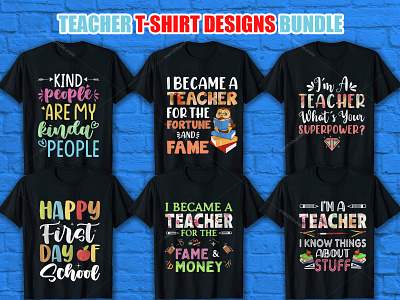 Download Teacher T Shirt Design Bundle By Merch Bundle On Dribbble