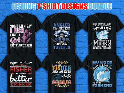 Fishing T-shirt Design Collections