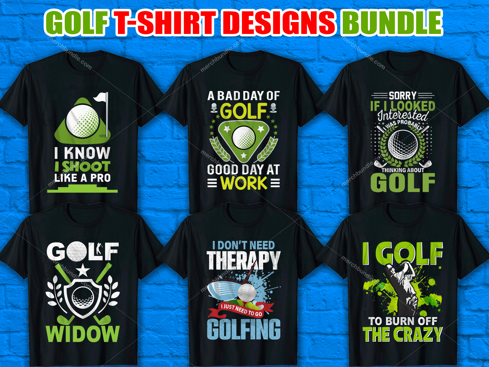 Golf T Shirt Design by Merch Bundle on Dribbble