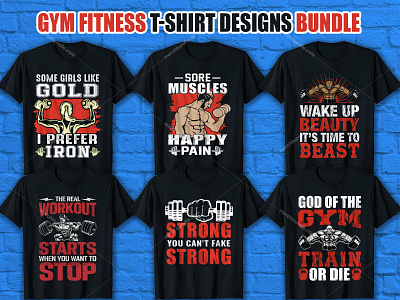 Gym Fitness T Shirt Design