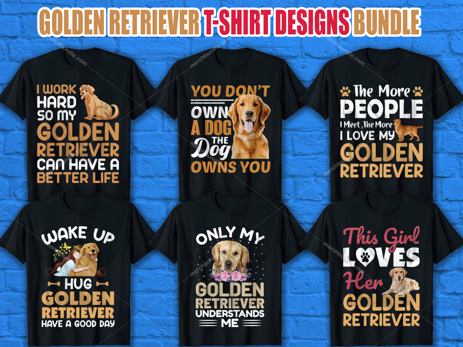 golden retriever merch