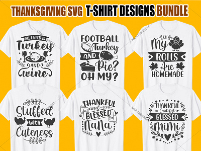 Thanksgiving SVG T Shirt Design Bundle