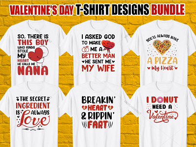 Valentine's Day T Shirt Design Bundle