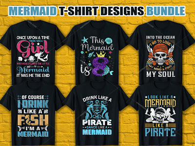 Mermaid T Shirt Design Bundle best t shirts branding branding shirts branding t shirts custom ink custom t shirts custom t shirts cheap custom t shirts online custom text shirt design illustration mermaid mermaid shirts mermaid tshirts shirts t shirt design ideas typography design typography t shirts vintage vintage tshirts